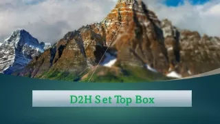 d2h set top box