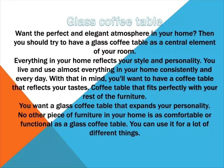 glass coffee table want the perfect and elegant
