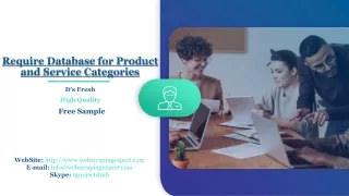 require database for product and service