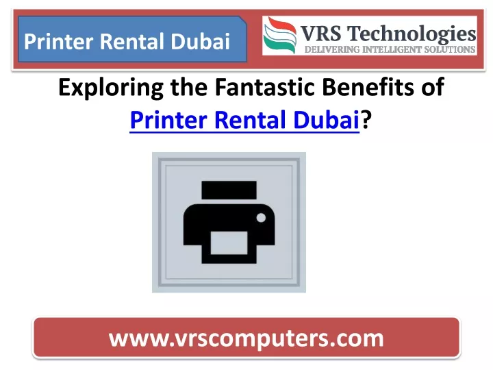 printer rental dubai