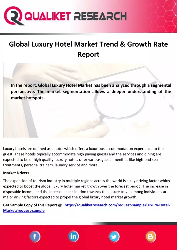 global luxury hotel market trend growth rate