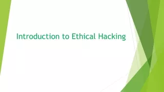 introduction to ethical hacking