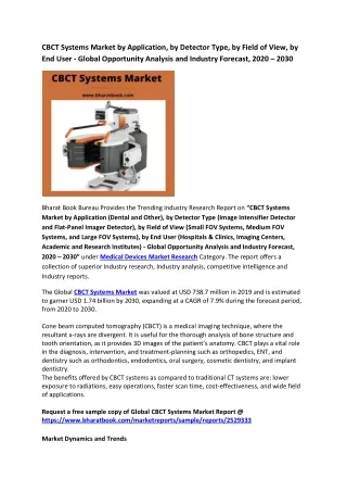 cbct systems market by application by detector