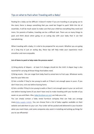 tips on what to tips on what to p pack when