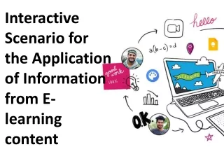 interactive scenario for the application
