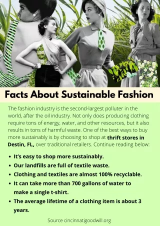 Facts About Sustainable Fashion