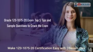 oracle 1z0 1075 20 exam top 5 tips and sample