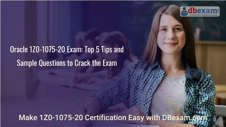 oracle 1z0 1075 20 exam top 5 tips and sample