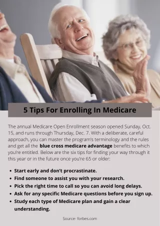 6 Tips For Enrolling In Medicare