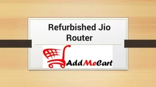 refurbished jio router