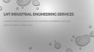 Filters Manufacturer and Supplier by LNT Industrial Engineering Services