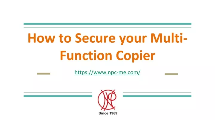 how to secure your multi function copier