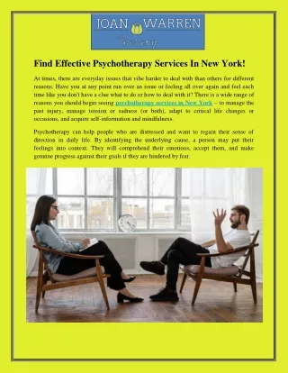 Find The Best Therapy For Teens In New York