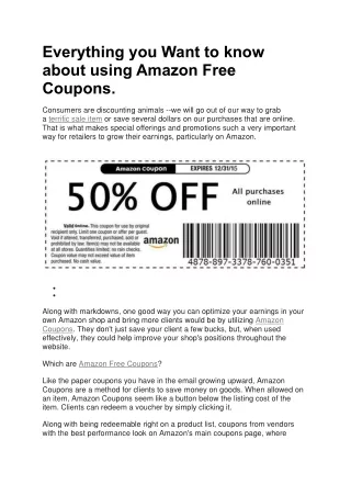 everything you want to know about using amazon