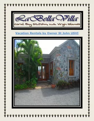 Vacation Rentals by Owner St John USVI