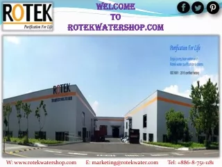 Water Disinfection at Rotekwatershop