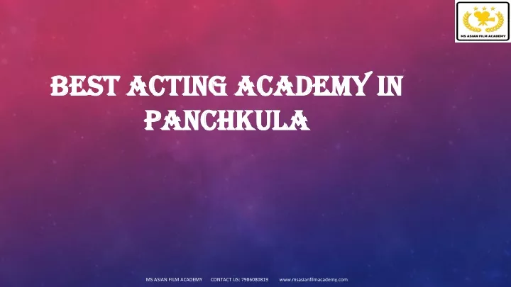 best acting academy in best acting academy