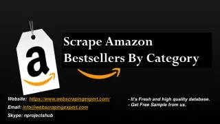 scrape amazon bestsellers by category