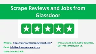 scrape reviews and jobs from glassdoor
