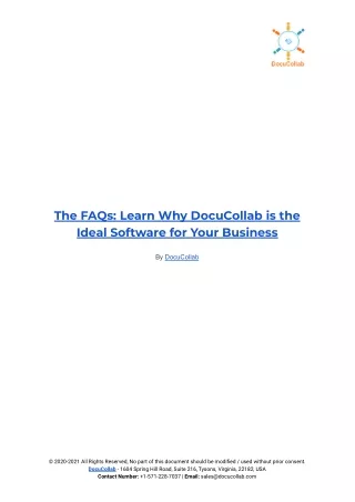 the faqs learn why docucollab is the ideal