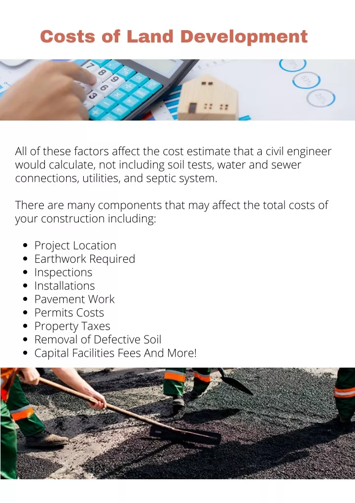 costs of land development