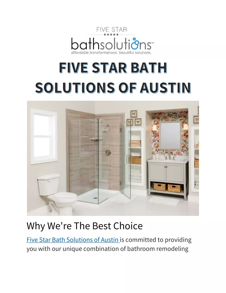 why we re the best choice five star bath