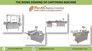 THE RISING DEMAND OF CARTONING MACHINE