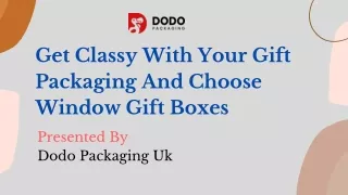 get classy with your gift packaging and choose