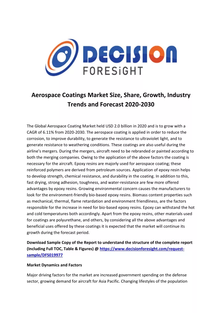aerospace coatings market size share growth