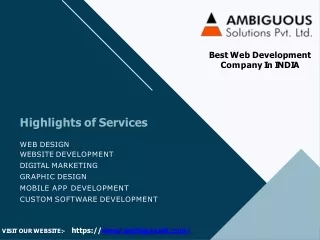Best Web Development Company in India