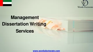 management dissertation writing services