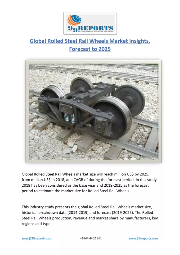 global rolled steel rail wheels market insights