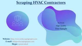 scraping hvac contractors