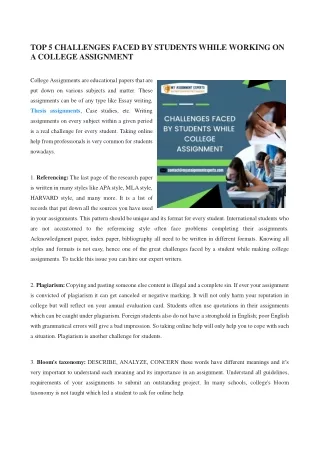 top 5 challenges faced by students while working