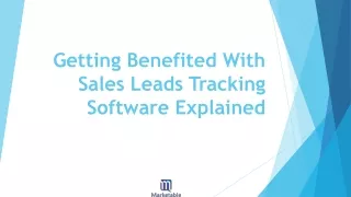 What Are The Benefits of Sales  Lead Tracking Software?