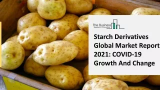Global Starch Derivatives Market Growth With High CAGR During Forecast 2021