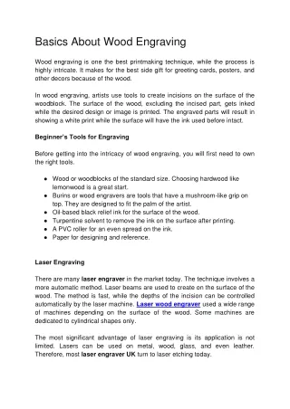 basics about wood engraving wood engraving