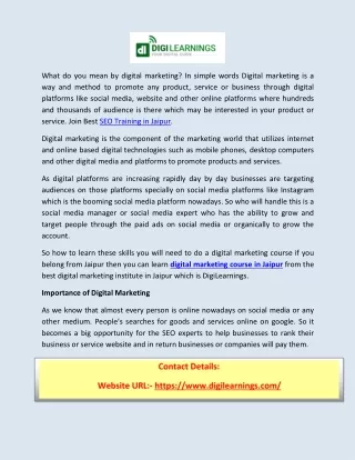 What do you mean by digital marketing