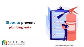 Steps to prevent plumbing leaks