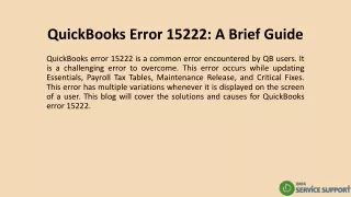 quickbooks error 15222 a brief guide