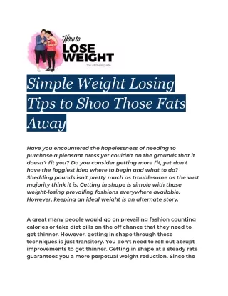 weight lose
