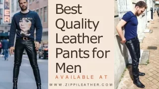 Types of leather pants you can wear this summer season