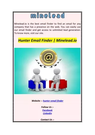 Hunter Email Finder  Minelead.io
