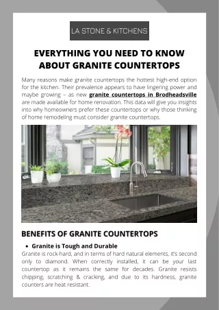 everything you need to know about granite