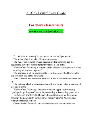 acc 573 final exam guide