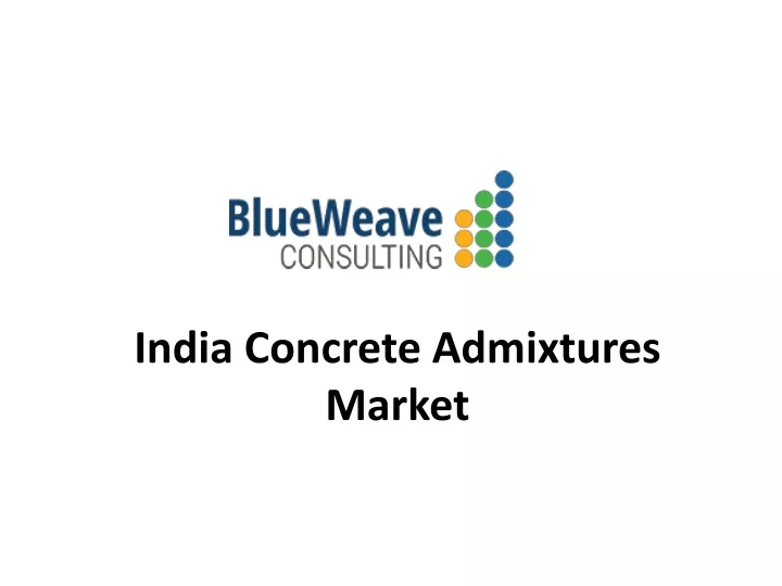 india concrete admixtures market