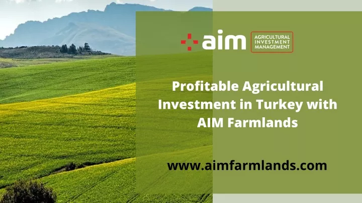 profitable agricultural investment in turkey with