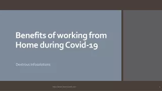 benefits of working from home during covid 19