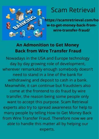 An Admonition to Get Money Back from Wire Transfer Fraud