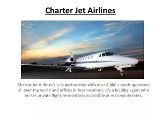 charter jet airlines